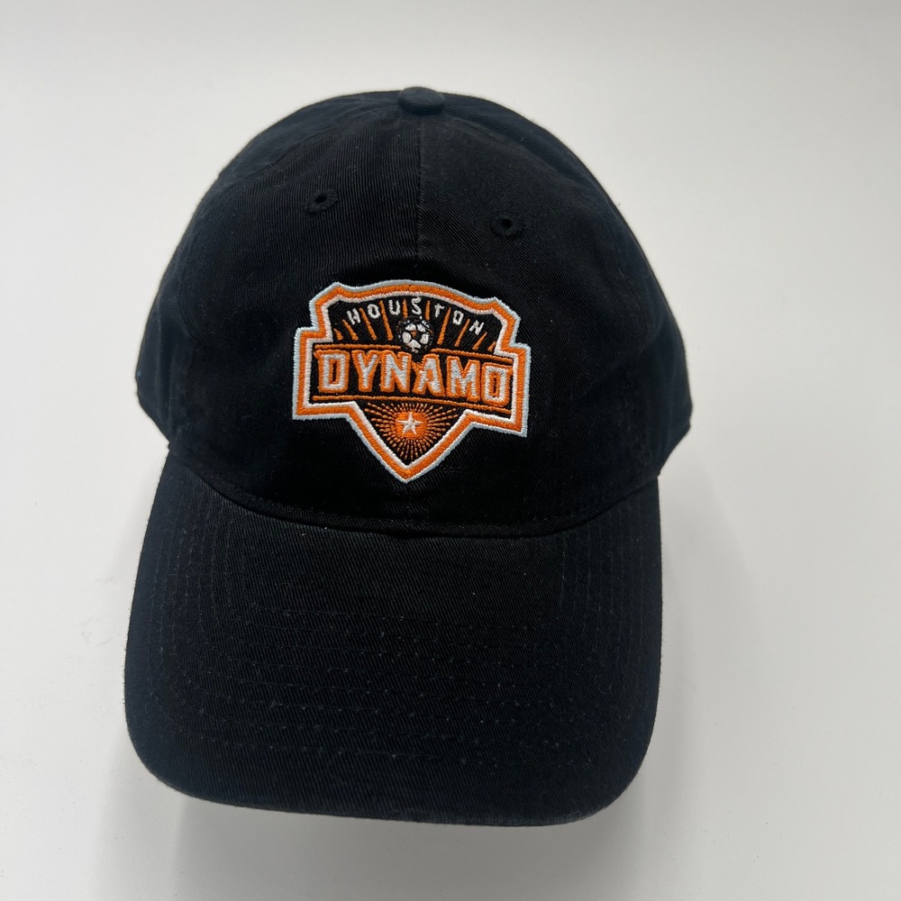 Houston Dynamo MLS Soccer Black Cap One Size Fits All Adult Adjustable Strap‎